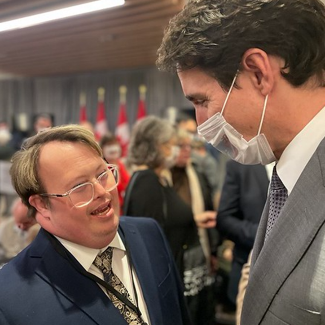Nick Herd and Justin Trudeau at the UN - Large